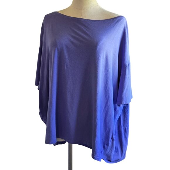 Lululemon Purple Back In Action Boat Neck Short Sleeve Top Womens Size 20 - Picture 5 of 16